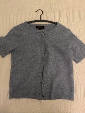 Truth Light Blue Knit Crewneck Sweater